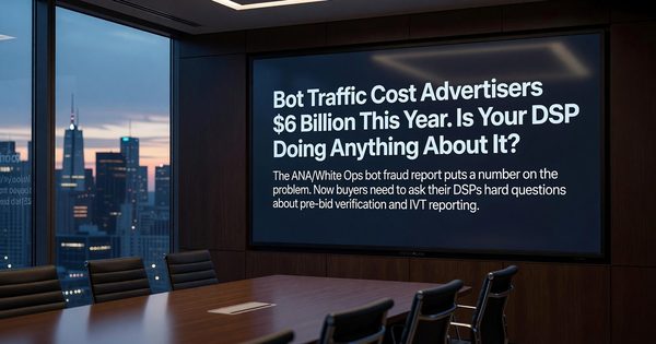 Bot Traffic Cost Advertisers $6 Billion This Year. Is Your DSP Doing Anything About It?