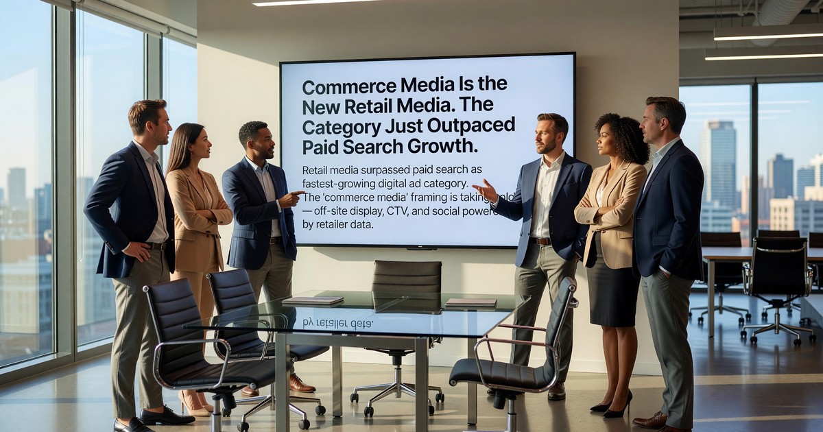 Commerce Media Is the New Retail Media. The Category Just Outpaced Paid Search Growth