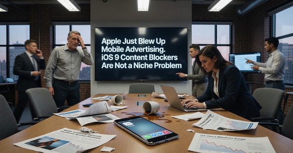 Apple Just Blew Up Mobile Advertising. iOS 9 Content Blockers Are Not a Niche Problem