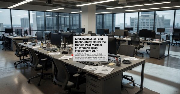 MediaMath Just Filed Bankruptcy. Here's the Honest Post-Mortem on What Killed an Independent DSP