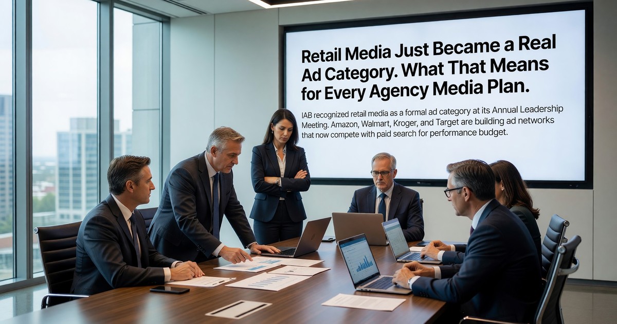 Retail Media Just Became a Real Ad Category. What That Means for Every Agency Media Plan