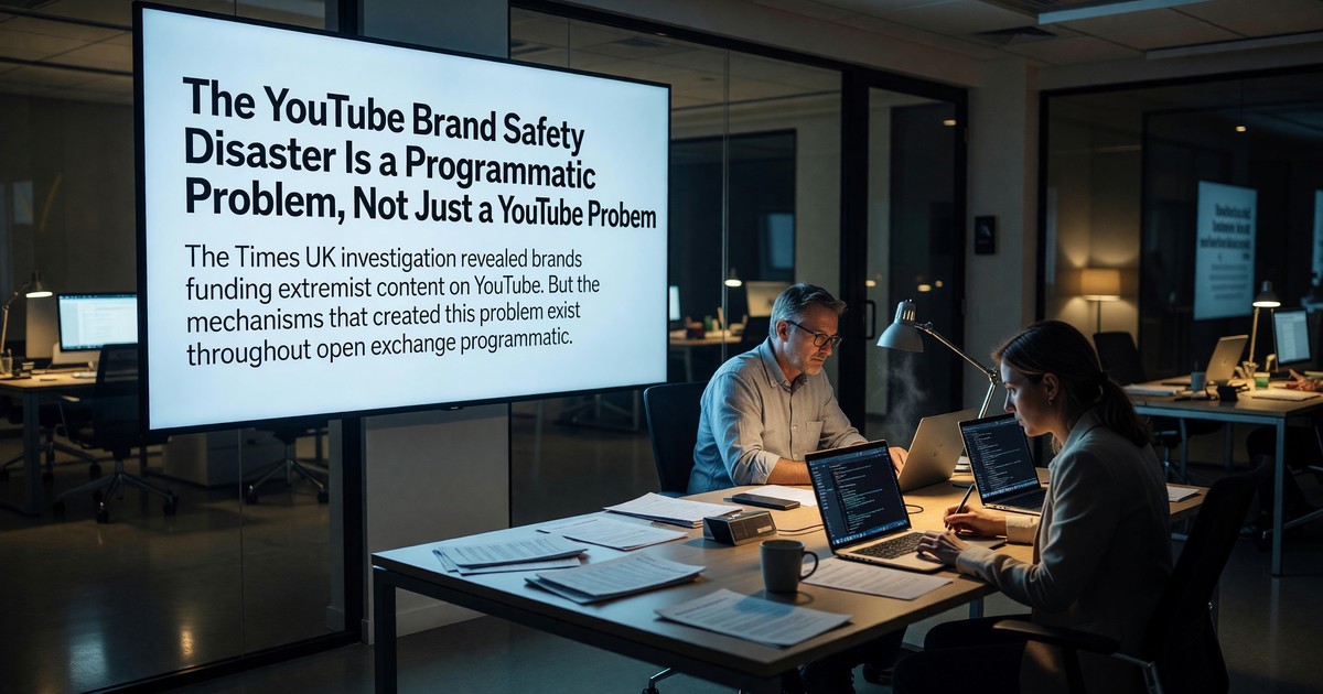 The YouTube Brand Safety Disaster Is a Programmatic Problem, Not Just a YouTube Problem